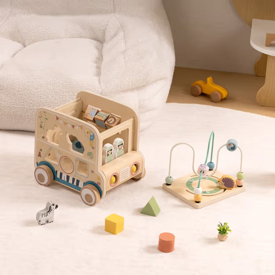 TookyToy Safari Bus Activity Toy