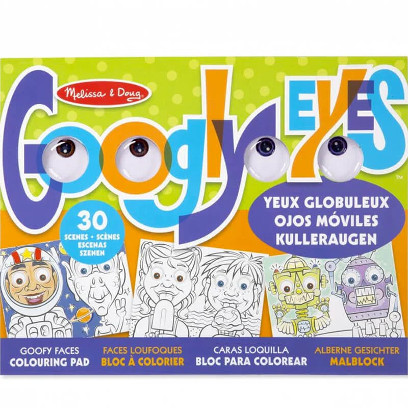 Melissa & Doug Wacky Faces - Googly Eyes Colouring Pad