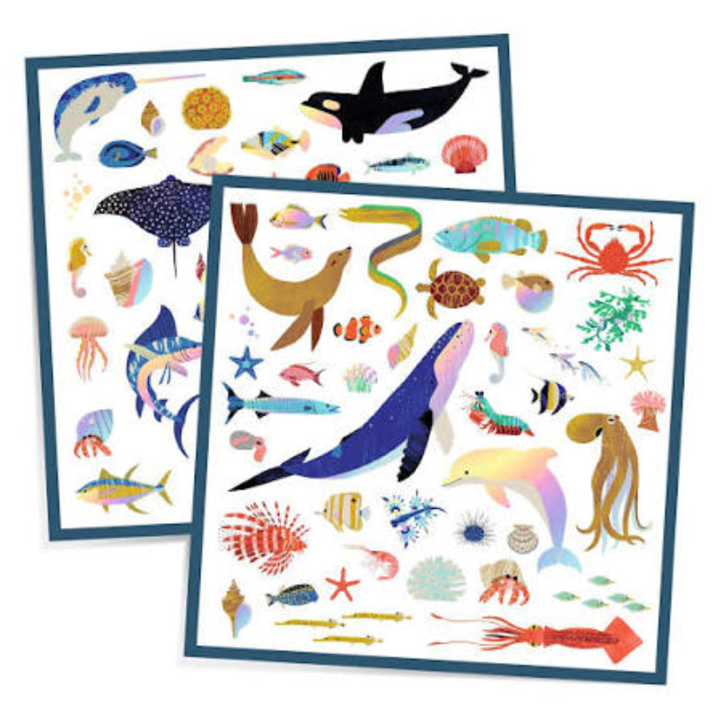 Djeco Metallic Stickers - Various Designs