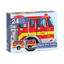 Melissa & Doug Giant Fire Truck Floor Puzzle (24pcs)