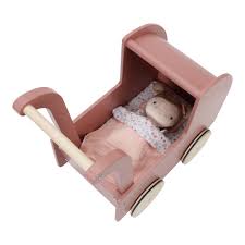 Little Dutch Wooden Doll Pram