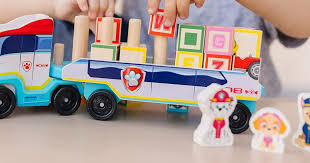 Melissa & Doug Paw Patrol Wooden ABC Block Truck