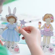 Tiger Tribe Paper Dolls Kit - Vintage