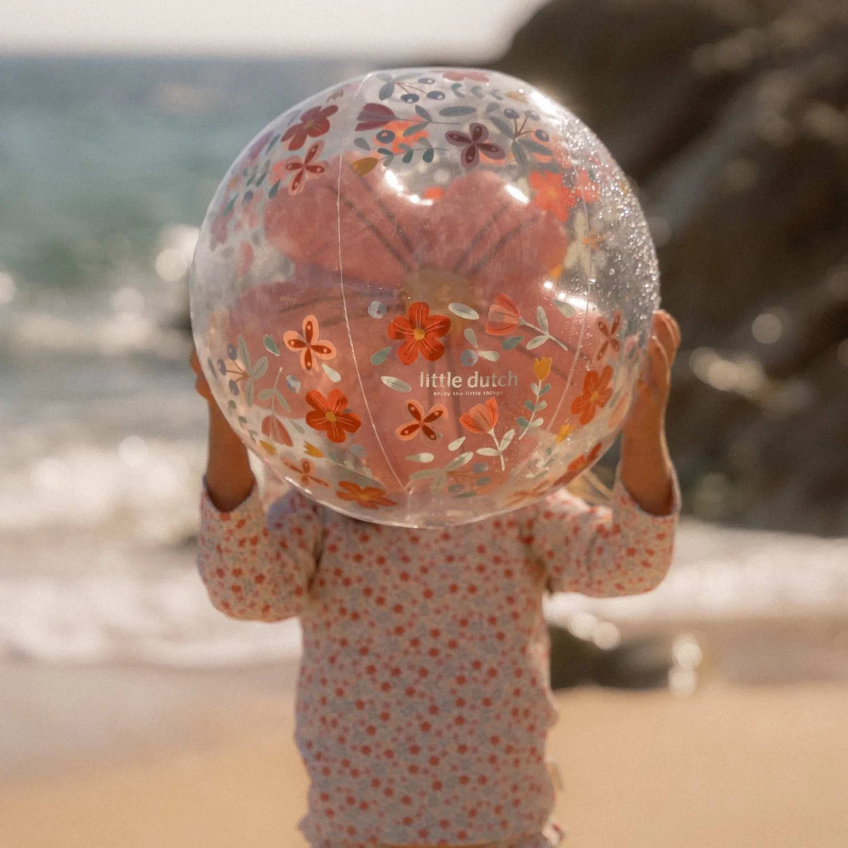 Little Dutch Sunny Flowers 3D Beach Ball