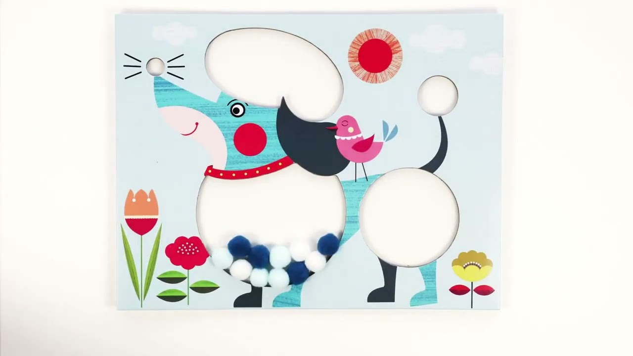 Djeco Puppies Pompom Collage