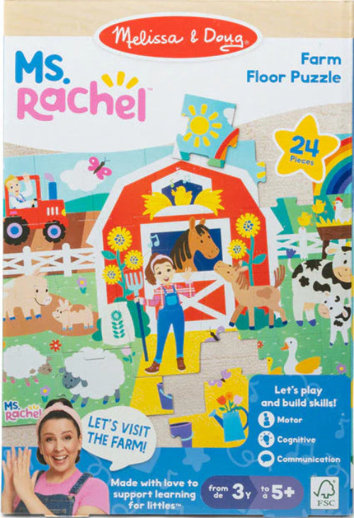Melissa & Doug Ms Rachel Farm Floor Puzzle (24 Piece)