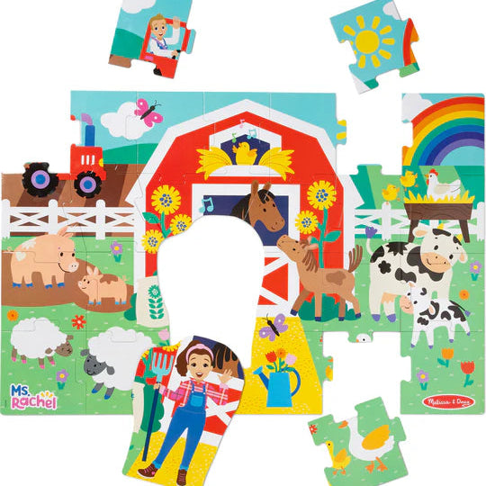 Melissa & Doug Ms Rachel Farm Floor Puzzle (24 Piece)