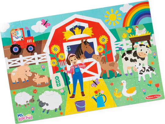 Melissa & Doug Ms Rachel Farm Floor Puzzle (24 Piece)