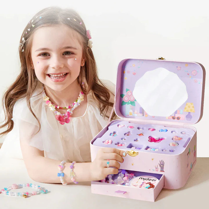 Mideer Kids Charm Bracelet Kit with Jewellery Box