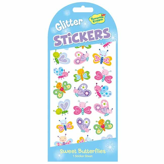 Peaceable Kingdom Glitter Stickers - Various Designs
