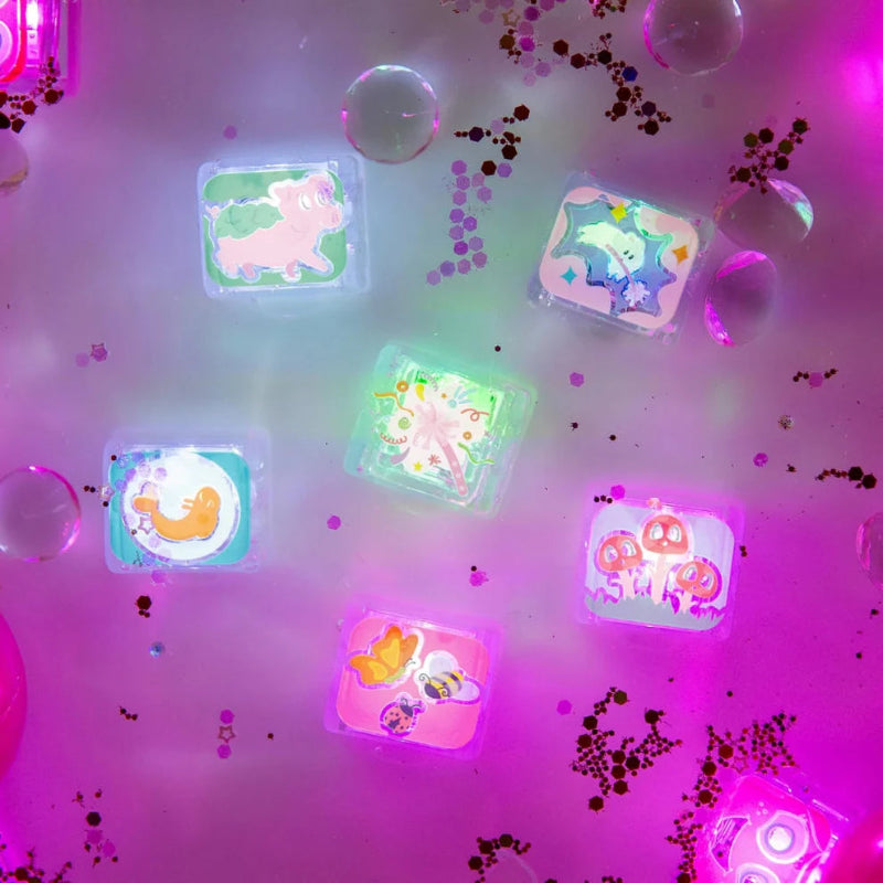 Glo Pals Water Activated Light Up Sensory Cubes 6 Piece