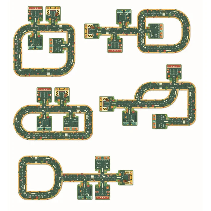 Djeco - Roads Puzzle Pop to Play