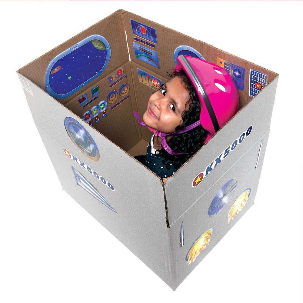 eeBoo Spaceship Pretend Play Stickers