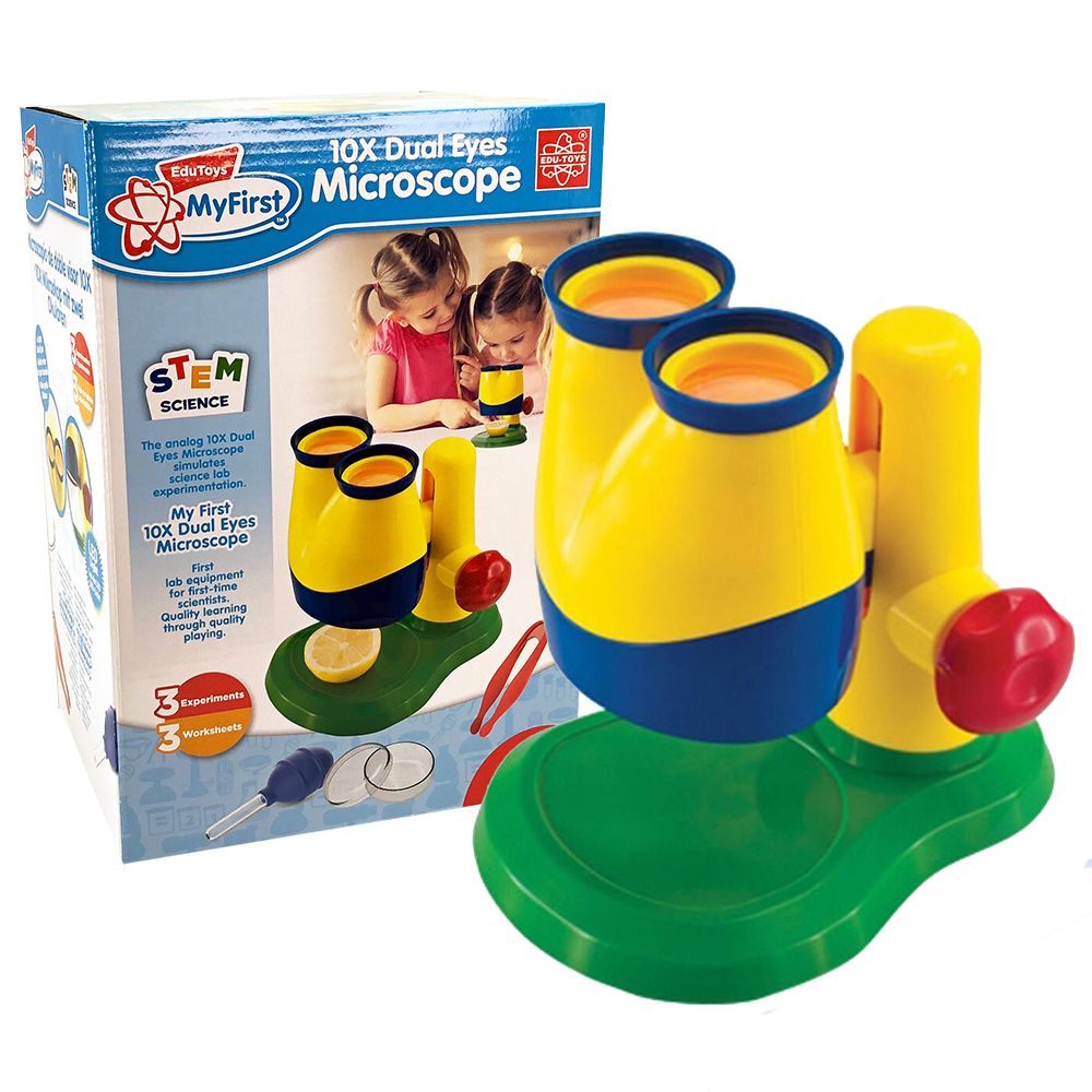 Edu Toys My First Science 10x Dual Eyes Microscope