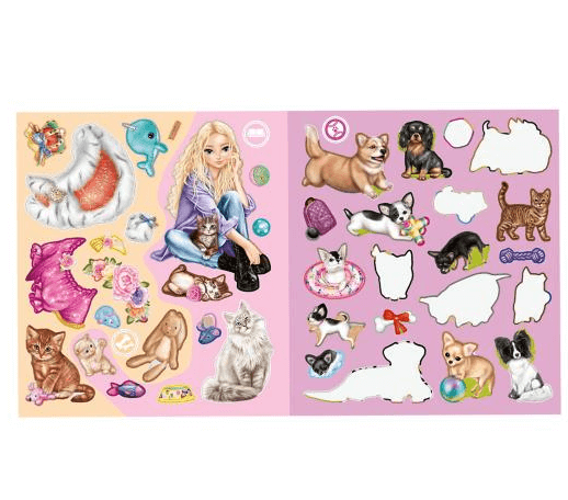 Top Model Stickerworld Kitty & Doggy