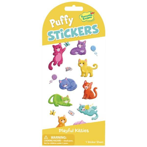 Peaceable Kingdom Puffy Stickers - Various Designs