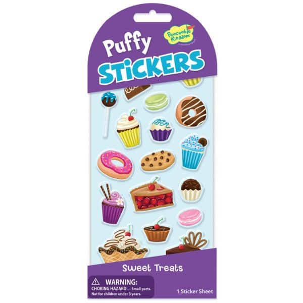 Peaceable Kingdom Puffy Stickers - Various Designs