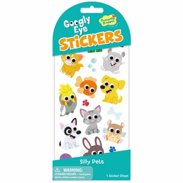 Peaceable Kingdom Googly Eye Stickers - Silly Pets