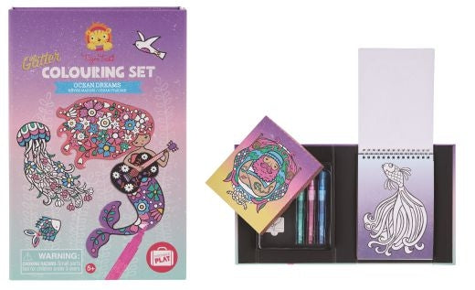 Tiger Tribe Glitter Colouring Set Ocean Dreams