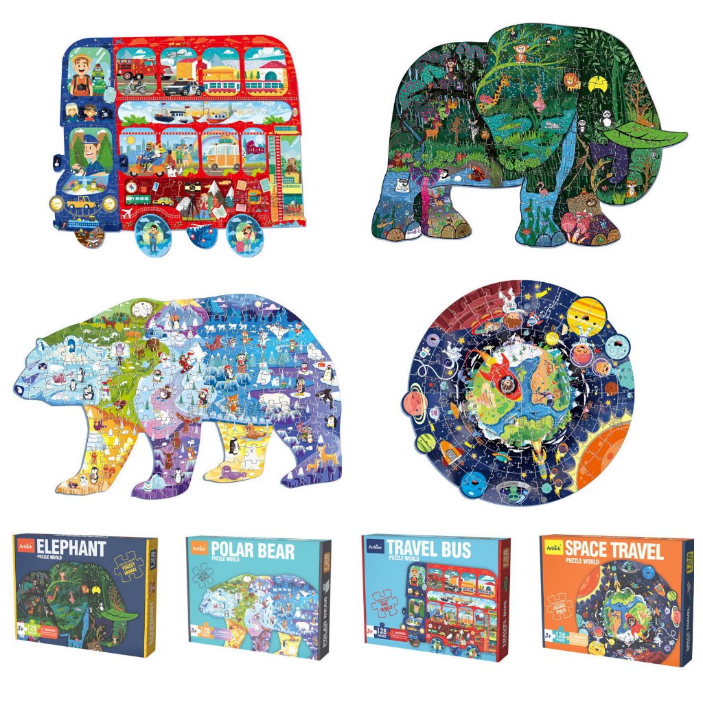 Shaped Puzzles (128 pieces)