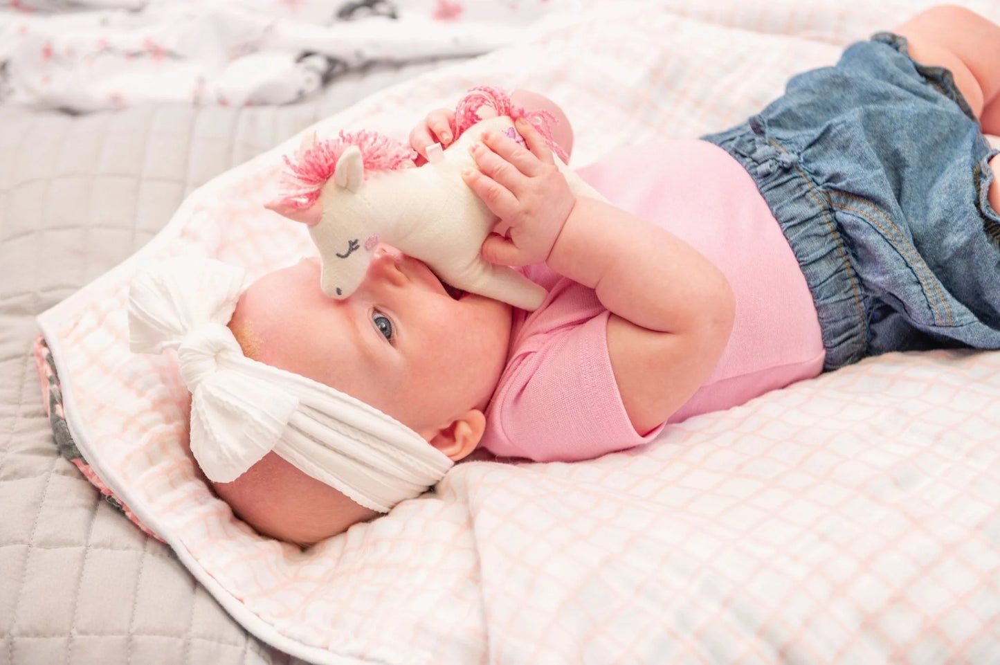 Stephen Joseph Muslin Blanket and Stuffed Animal