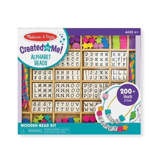 Melissa and Doug - Alphabet Wooden Stringing Bead Set