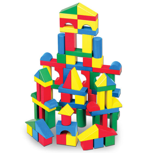 Melissa & Doug 100 Piece Wood Block Set