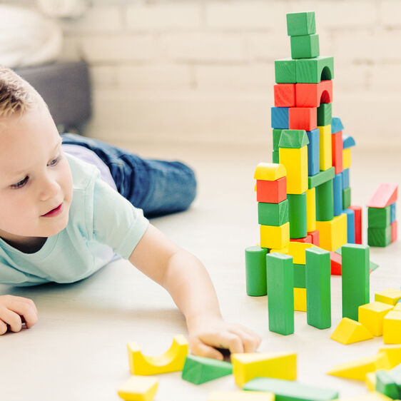 Melissa & Doug 100 Piece Wood Block Set