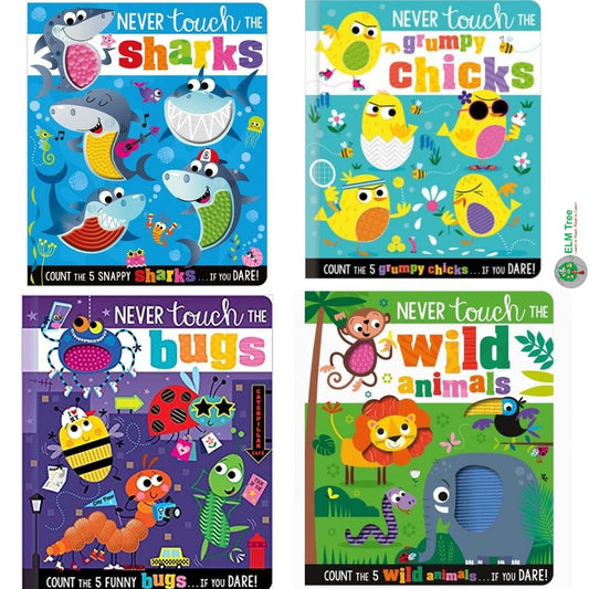 Sensory Books: Never Touch The Book Range (Sold Individually)