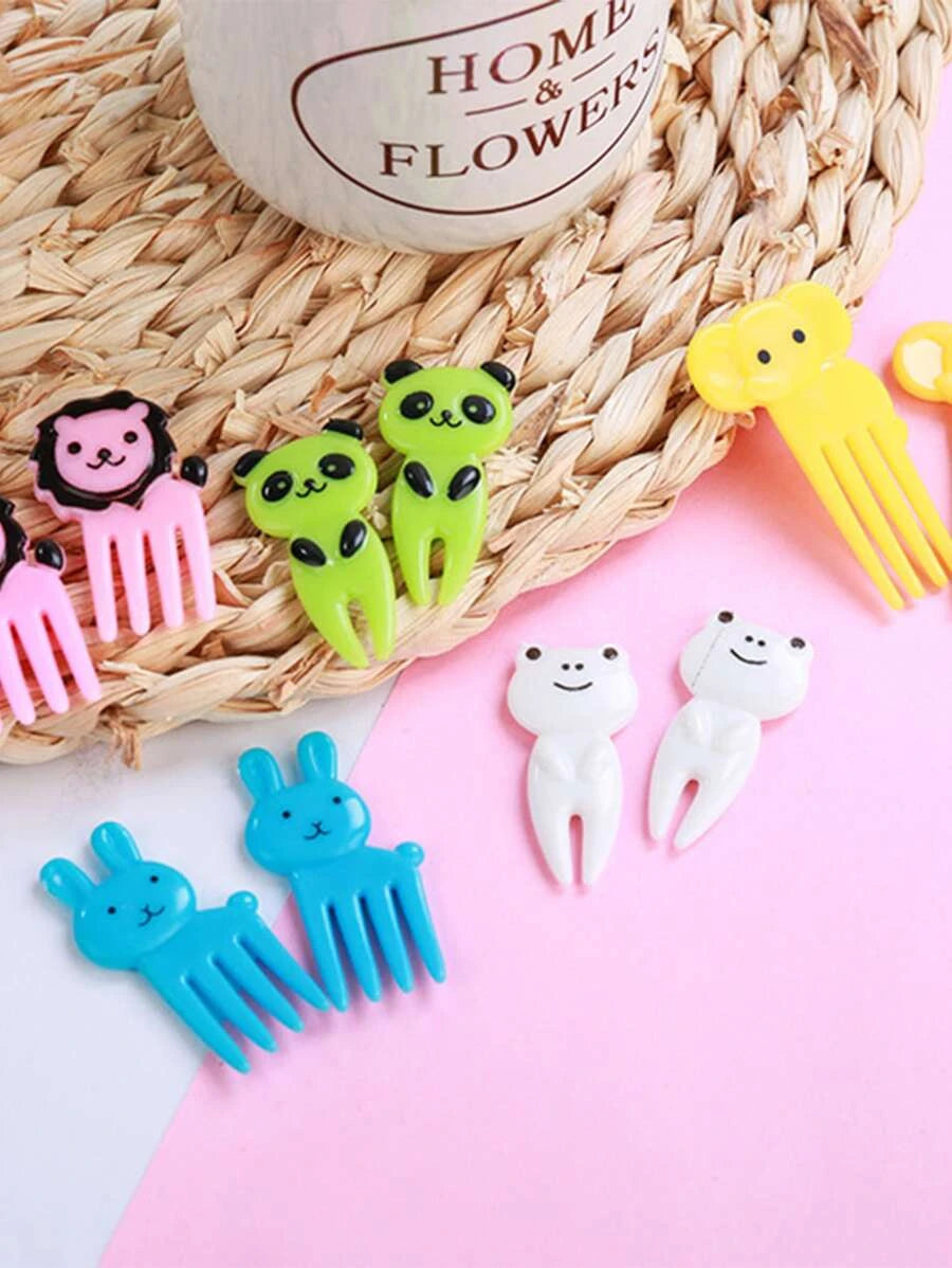 Food Picks/Forks: Assorted Animals
