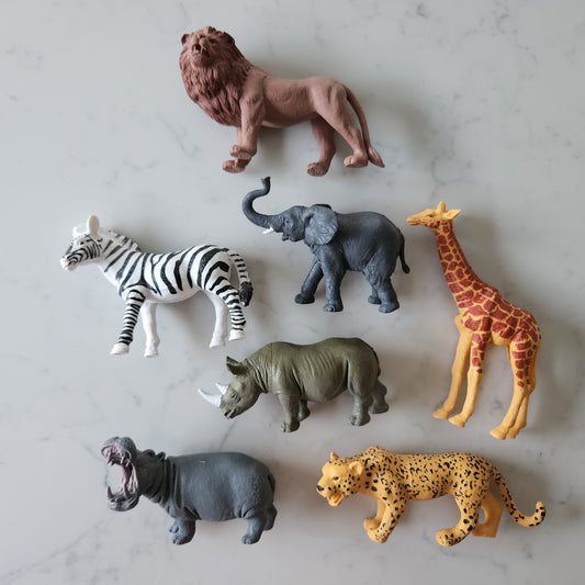 Large Jungle Animals Play Set (set of 7)