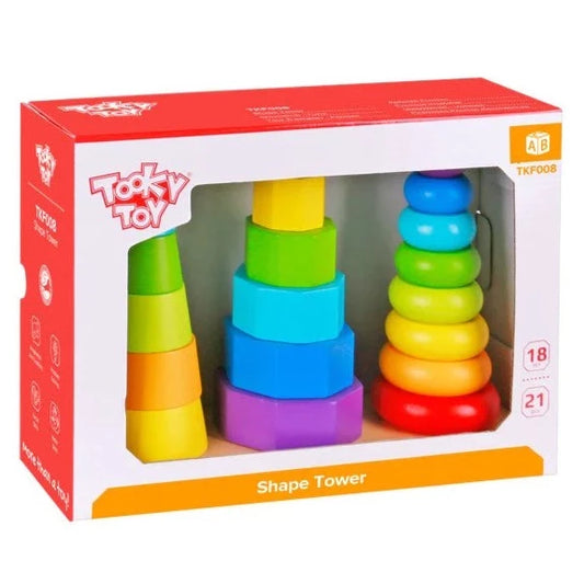 Tooky Toy 3 Shape Tower
