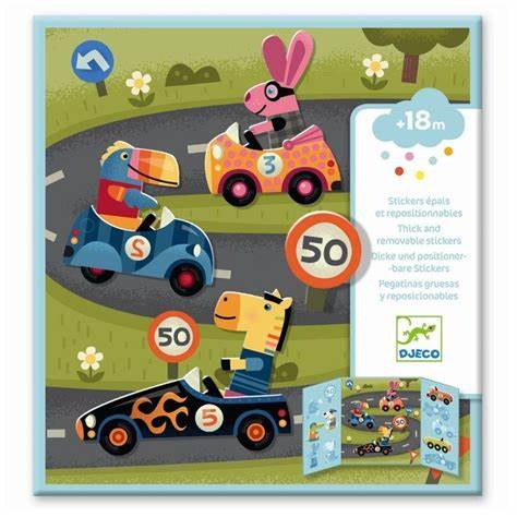 Djeco Create With Stickers: Cars