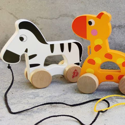 Tooky Toy Pull Along Zebra